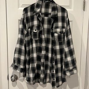 Lightly worn flannel